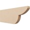 Ekena Millwork 2in. W x 8in. H x 20in. L Crestline Woodgrain TimberThane Rafter Tail, Primed Tan RFTUR02X08X20CRERCPR - alternate 1
